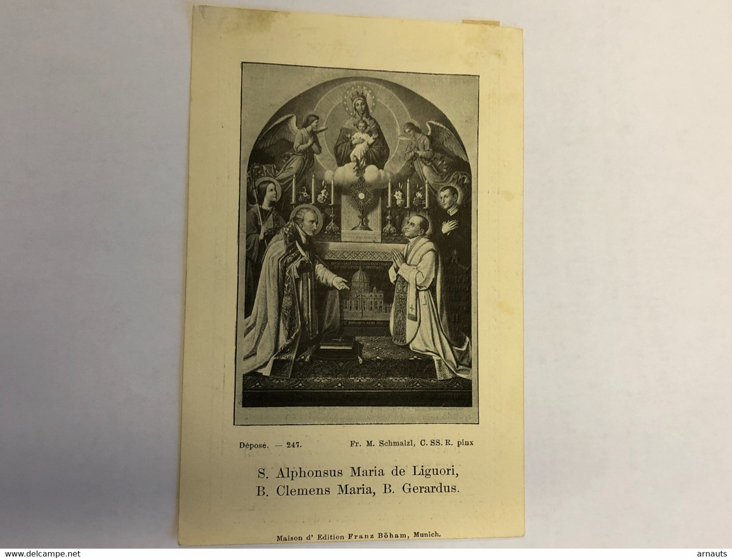 R.P. Augustin Gouweloos Congregation Redempteur *1811 Turnhout Pretre + Bruxelles 1899 Couvent Saint Joseph Imp Becue Br - Overlijden