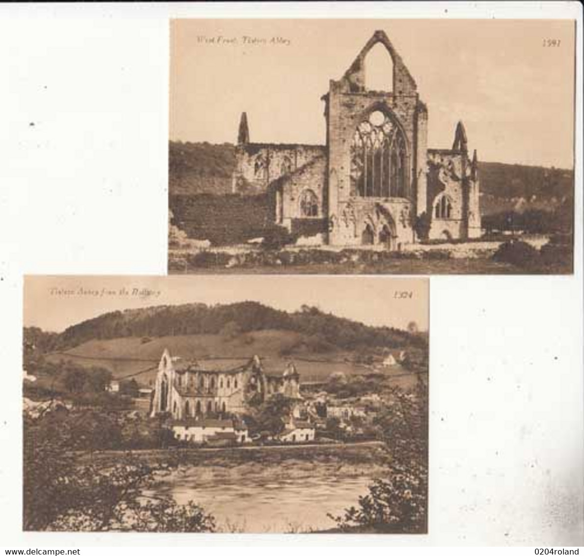 Carte Pays De Galles - Monmouthishire - Tintren Abbey  - 2 Cartes  - Achat Immédiat - Monmouthshire