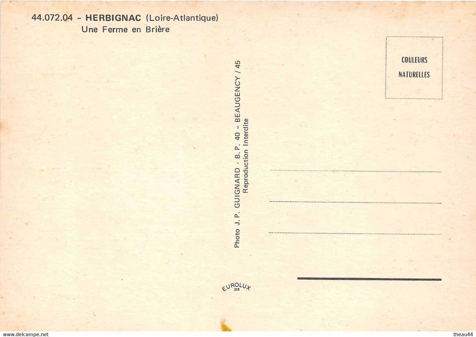 ¤¤  -  HERBIGNAC   -  Une Ferme En Brière   -  ¤¤ - Herbignac