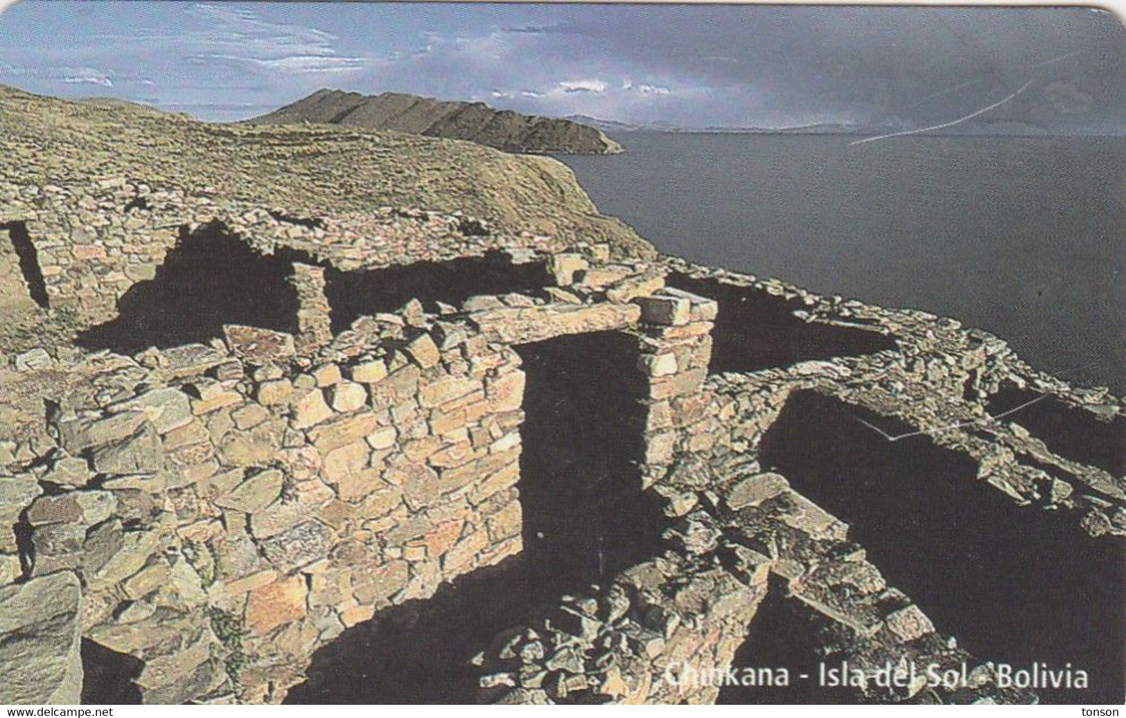 Bolivia, BO-ENTEL-032, Bs.5, Chinkana Isla Del Sol, Unused, 2 Scans - Bolivie