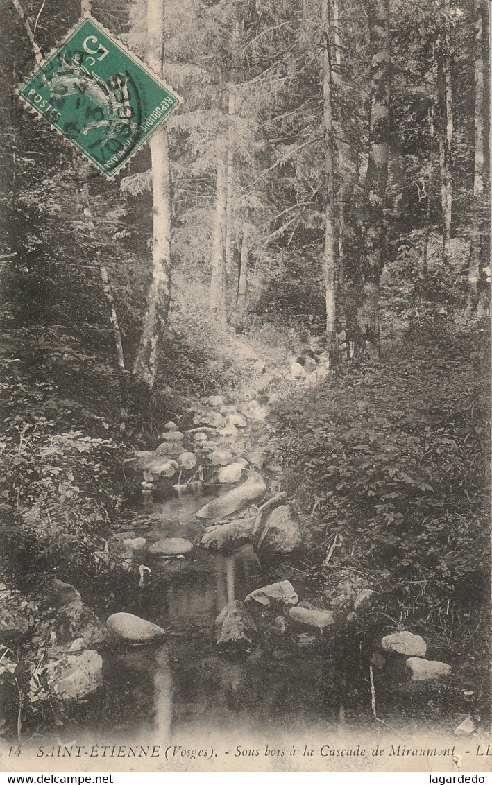 SAINT ETIENE SOUS BOIS A LA CASCADE DE MIRAUMONT - Saint Etienne De Remiremont