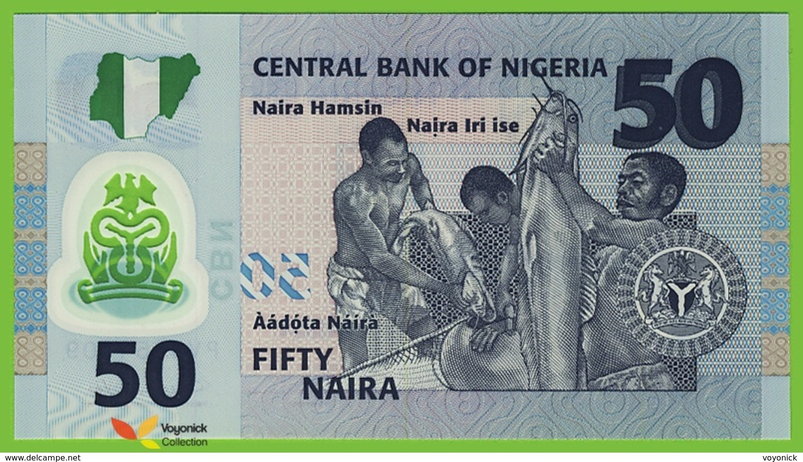 Voyo NIGERIA 50 Naira 2010 P37 B237a PV UNC Polimer Commemorative - Nigeria