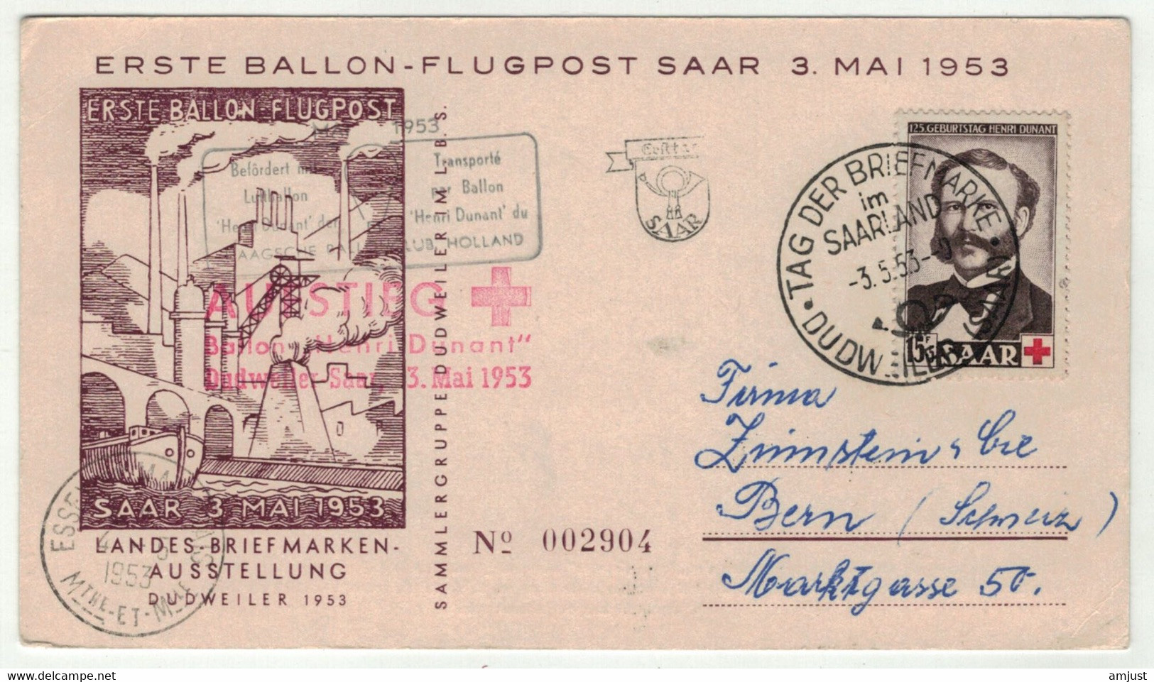 Sarre // Journée Du Timbre 1953- Tag Der Briefmarken - Cartas & Documentos