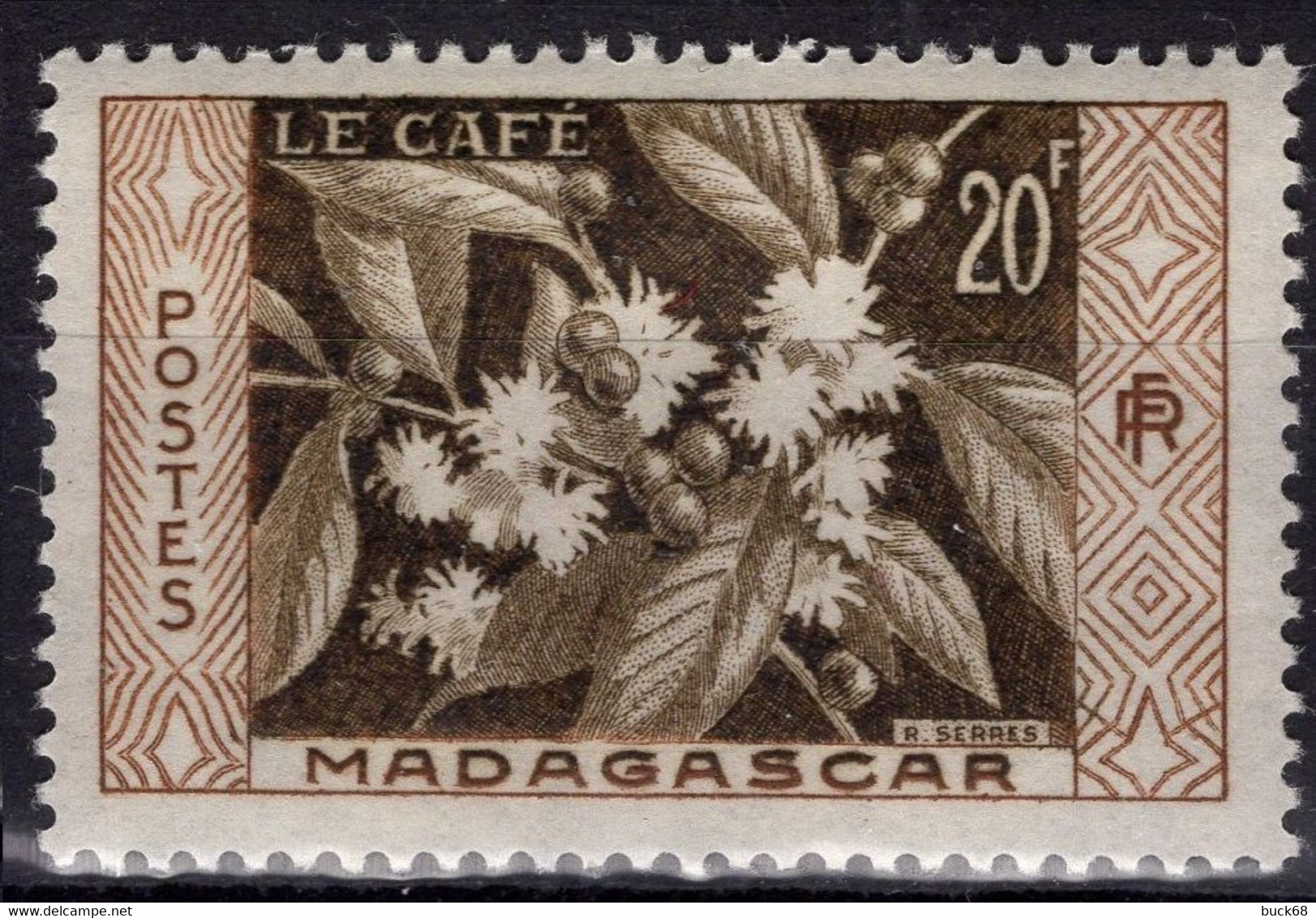 MADAGASCAR 331 ** MNH Fleur Du Caféier Café Coffee Kaffee - Unused Stamps