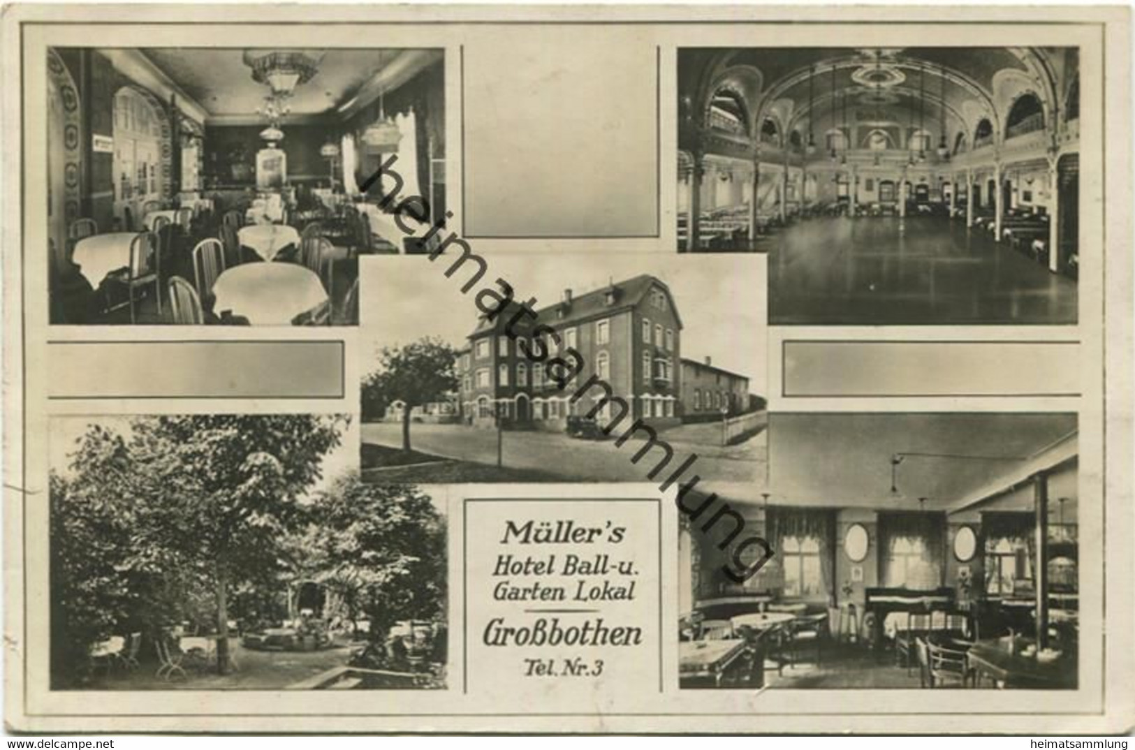 Grossbothen - Müllers Hotel Ball- Und Gartenlokal - Verlag Joh. Rost Leipzig - Gel. 1936 - Grimma