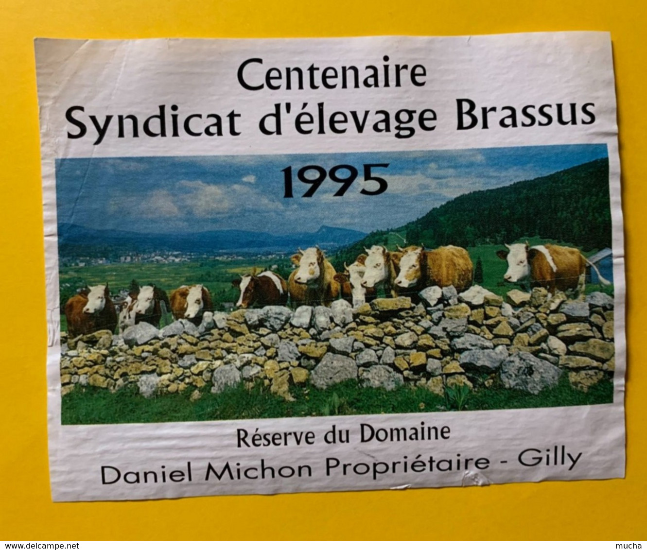 17510 - Centenaire Syndicat D'Elevage Le Brassus Vallée De Joux 1995 - Vaches