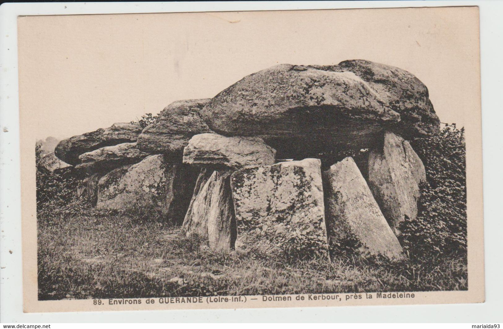 SAINT LYPHARD - LOIRE ATLANTIQUE - ENVIRONS DE GUERANDE - DOLMEN DE KERBOUR PRES LA MADELEINE - Saint-Lyphard