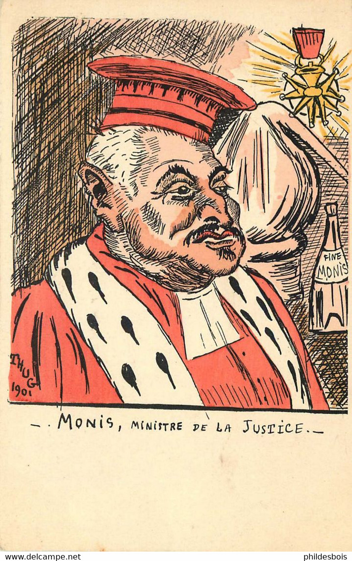 CARICATURE POLITIQUE  ( Illustrateur THUG ) MONIS - Satiriques