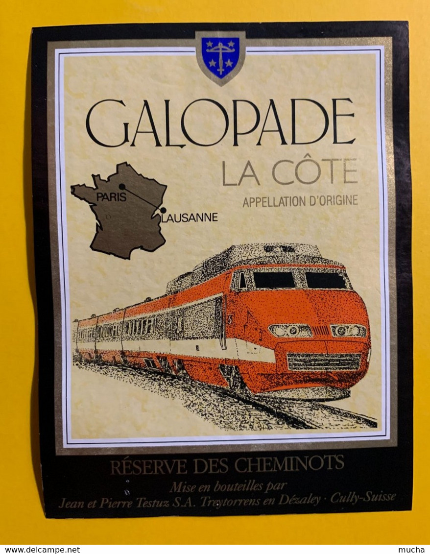 17521 - TGV Paris-Lausanne Galopade La Côte Réserve Des Cheminots - Trains
