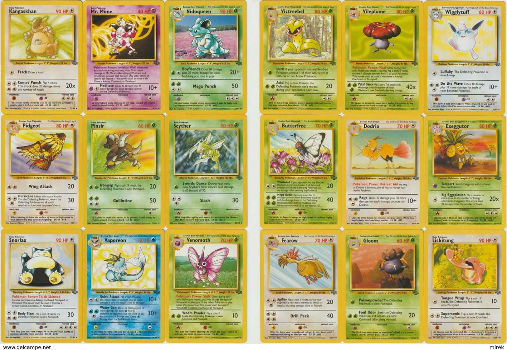 Pokemon (engl.): Jungle Set - Almost Complete (missing 2 Cards); Unplayed - NM/MT; My Collection - Lots & Collections