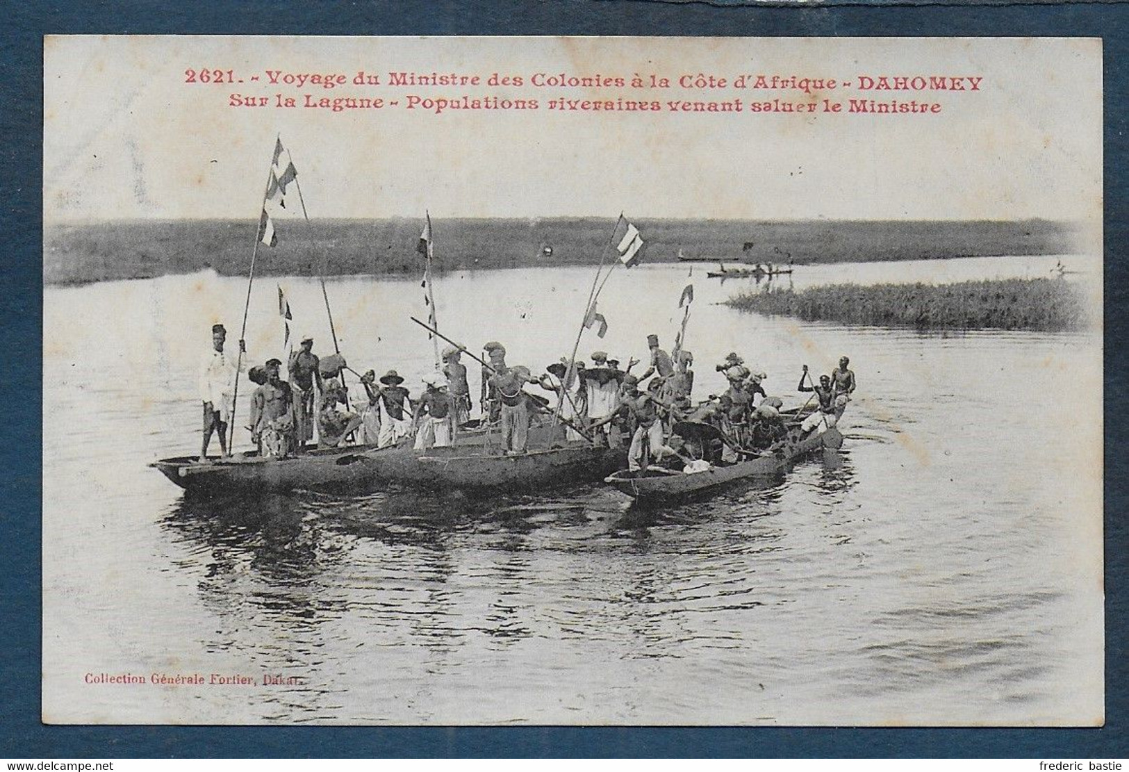 Dahomey - Voyage Du Ministre Des Colonies - Sur La Lagune - Populations........... - Dahomey