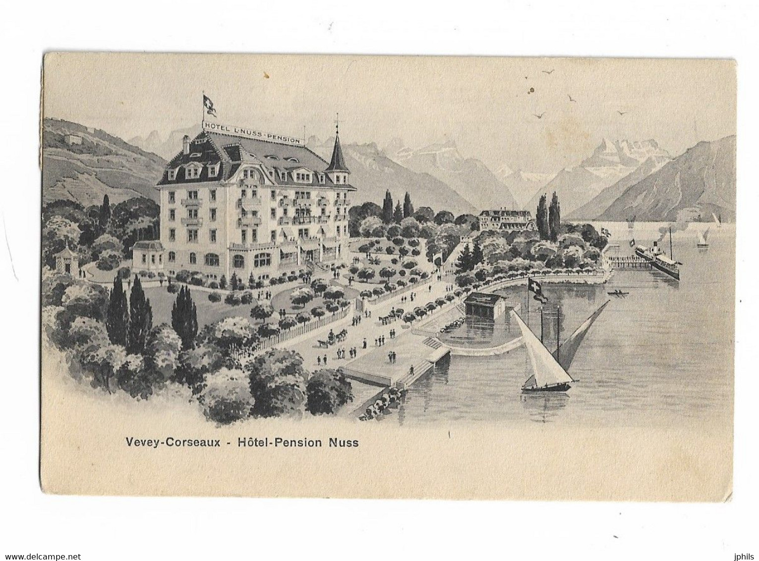 SUISSE VEVEY CORSEAUX HOTEL PENSION NUSS - Corseaux