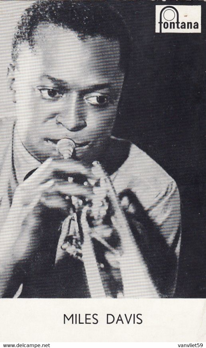 MUSICA-MUSICISTA-MILES DAVIS-TIPO CARTOLINA PUBBLICITARIA DISCO - Musique Et Musiciens