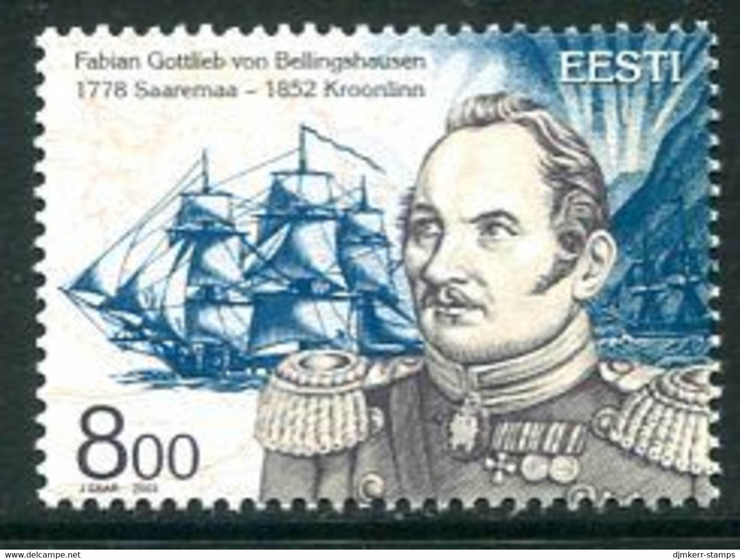 ESTONIA 2003 Bellingshausen   MNH / **.  Michel 469 - Estonie