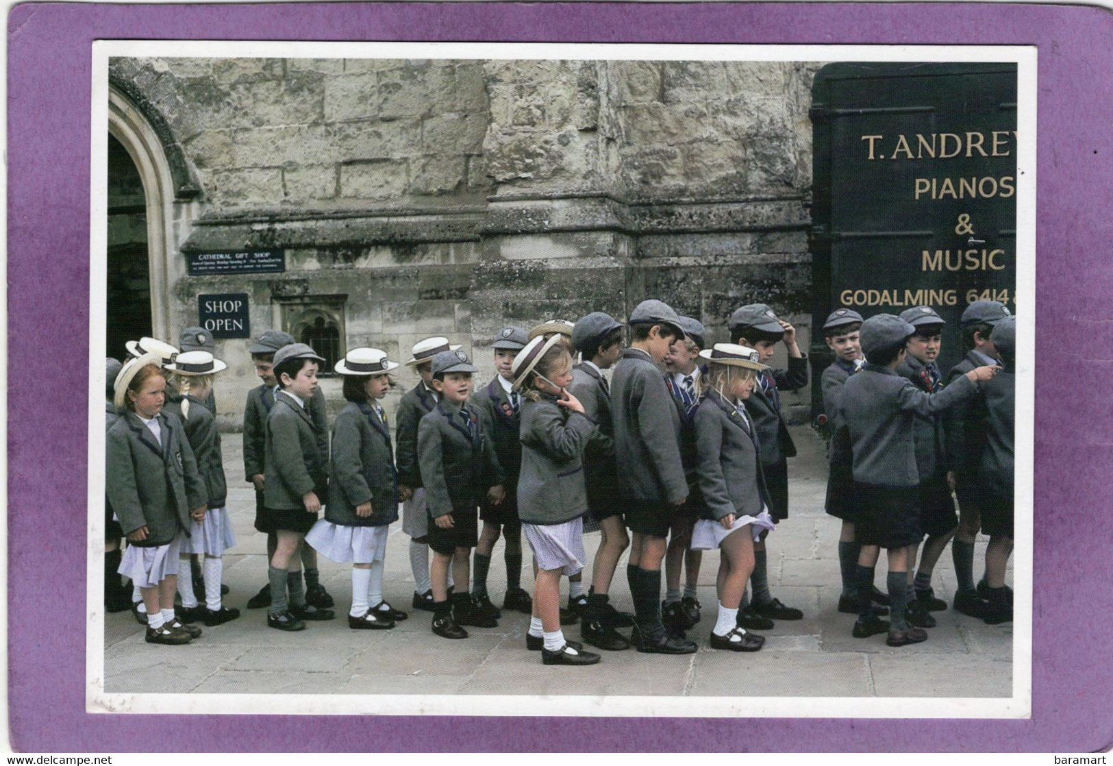 Children From The Pre-Pep Department Of The Prebendal School Northgate House On Their Way To Assembly In The Cathedral - Chichester