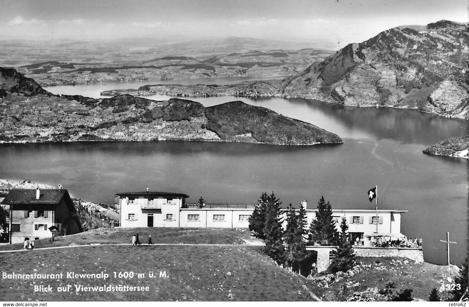 KLEWENALP → Bahnrestaurant Mit Touristen, Fotokarte Anno 1960 - Other & Unclassified