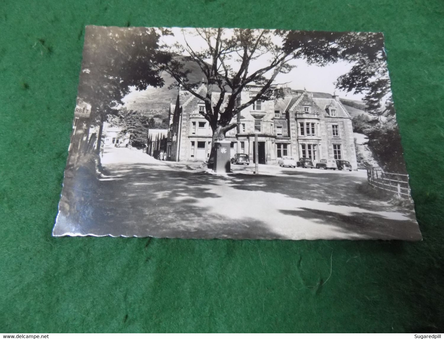 VINTAGE SCOTLAND: Loch Lomond Tarbet Hotel B&w Valentine - Dunbartonshire