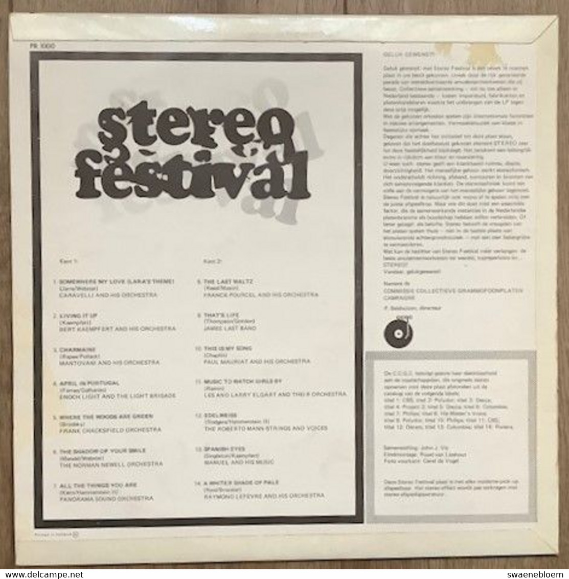 LP.- STEREO FESTIVAL. - Verzameluitgaven