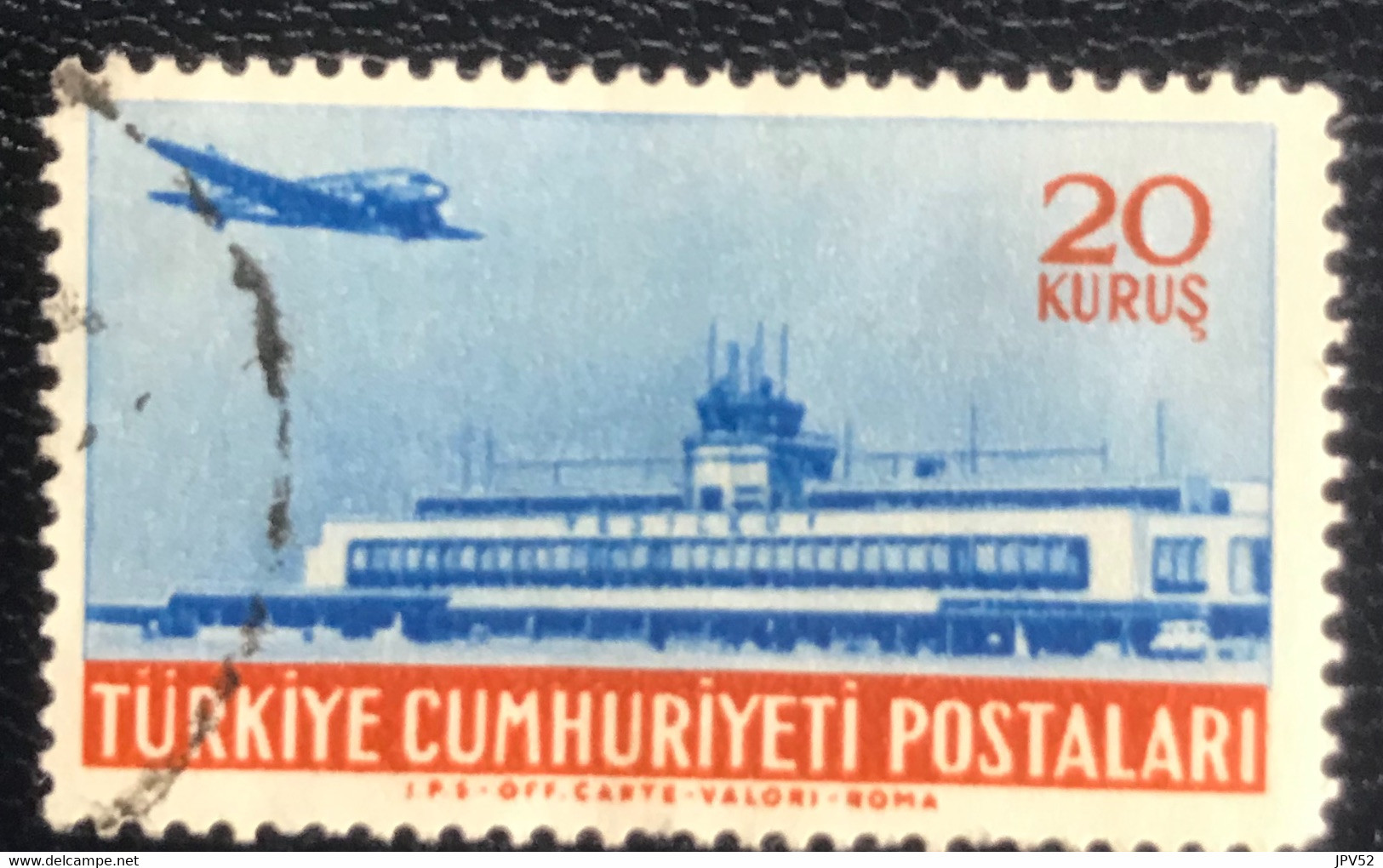 Türkiye - Turkije - Turquie - P4/45 - (°)used - 1954 - Michel 1405 - Luchtpost - Poste Aérienne