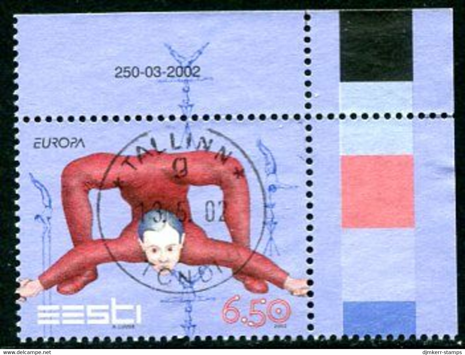 ESTONIA 2002 Europa: Circus  Used.  Michel 437 - Estland