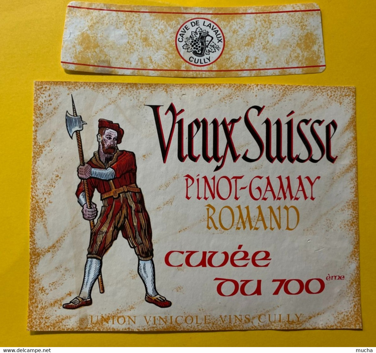 17543 - Vieux Suisse Pinot-Gamay Cuvée Du 700e Anniversaire De La Confédération - 700 Jahre Schweiz. Eidgenossenschaft