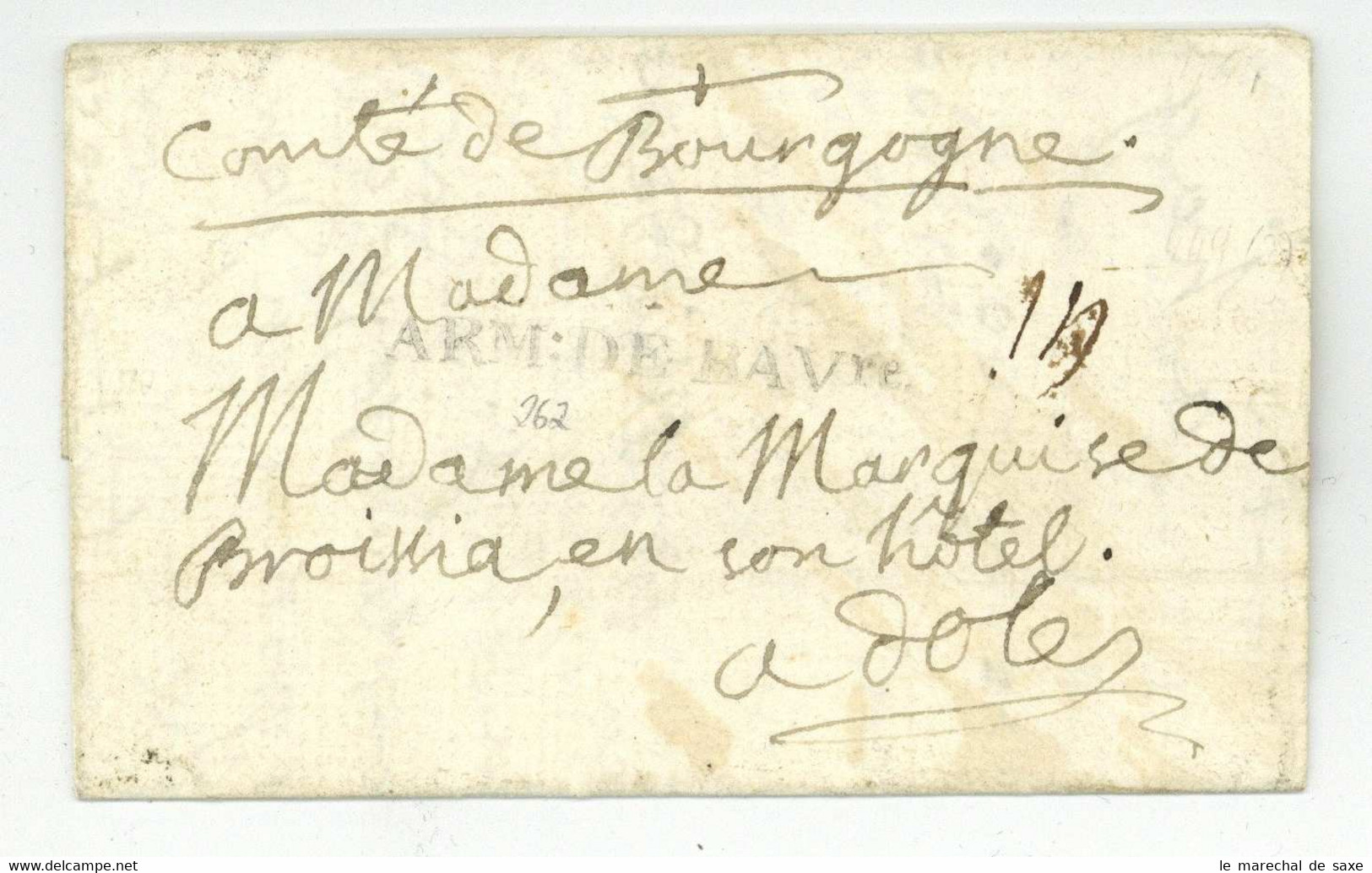 ARM:DE BAVre 1744 Haag In Oberbayern Österreichischer Erbfolgekrieg Feldpost Marque D'armee Succession D'autriche - Army Postmarks (before 1900)