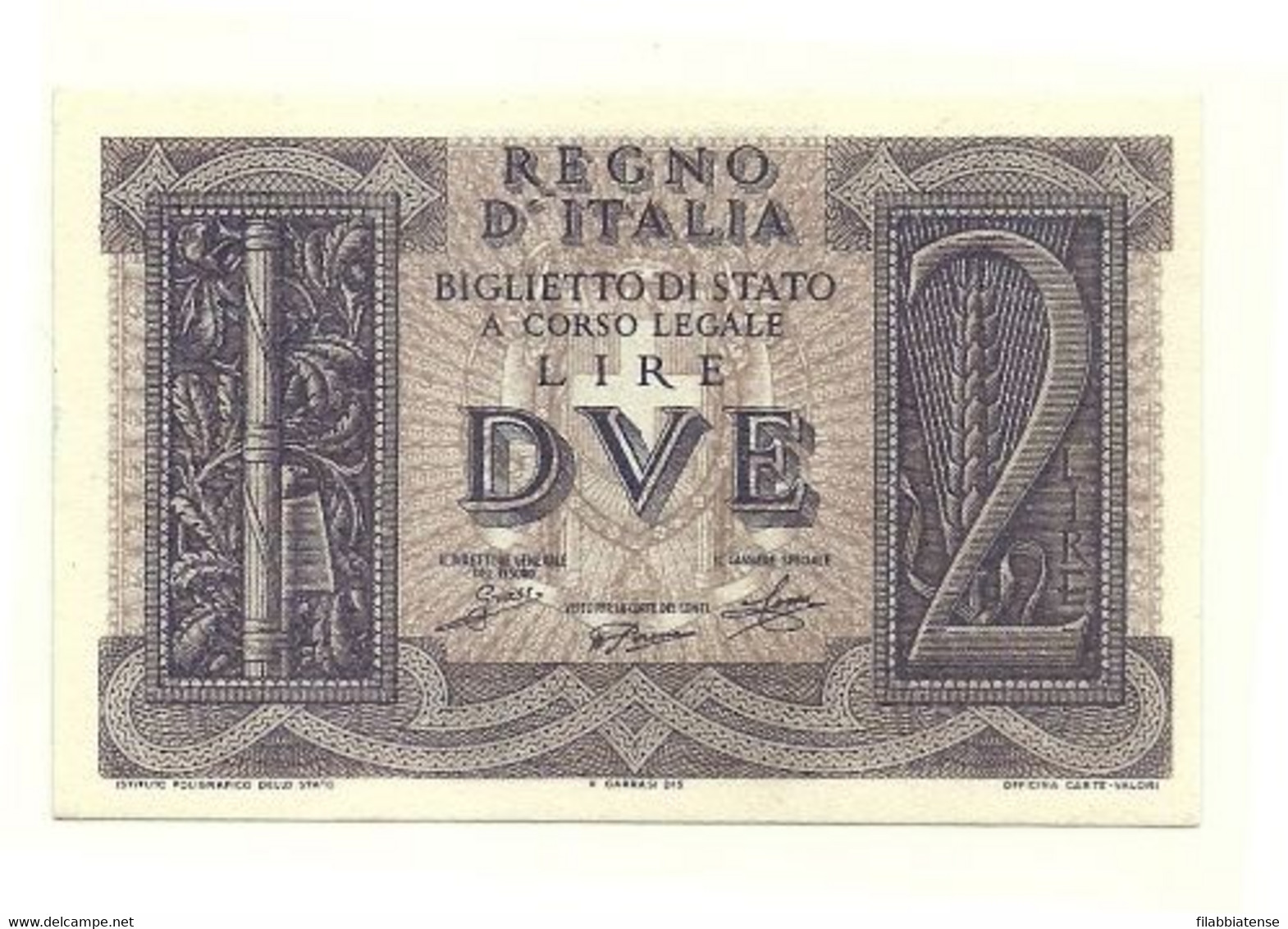 Italia - 2 Lire 1939 Impero    ---- - Italia – 2 Lire