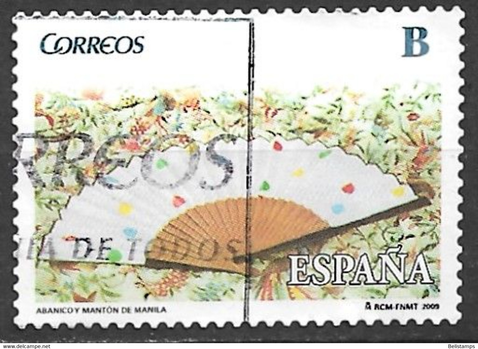 Spain 2009. Scott #3612 (U) Fan And Manila Shawl ** Complete Issue - Gebruikt