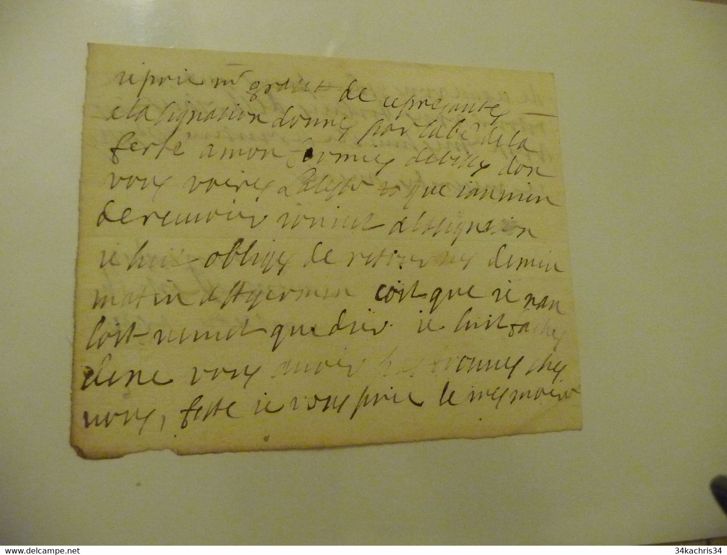 Billet Autographe De Claude De Thiard Comte De Bifsy Bissy - Manuscripten