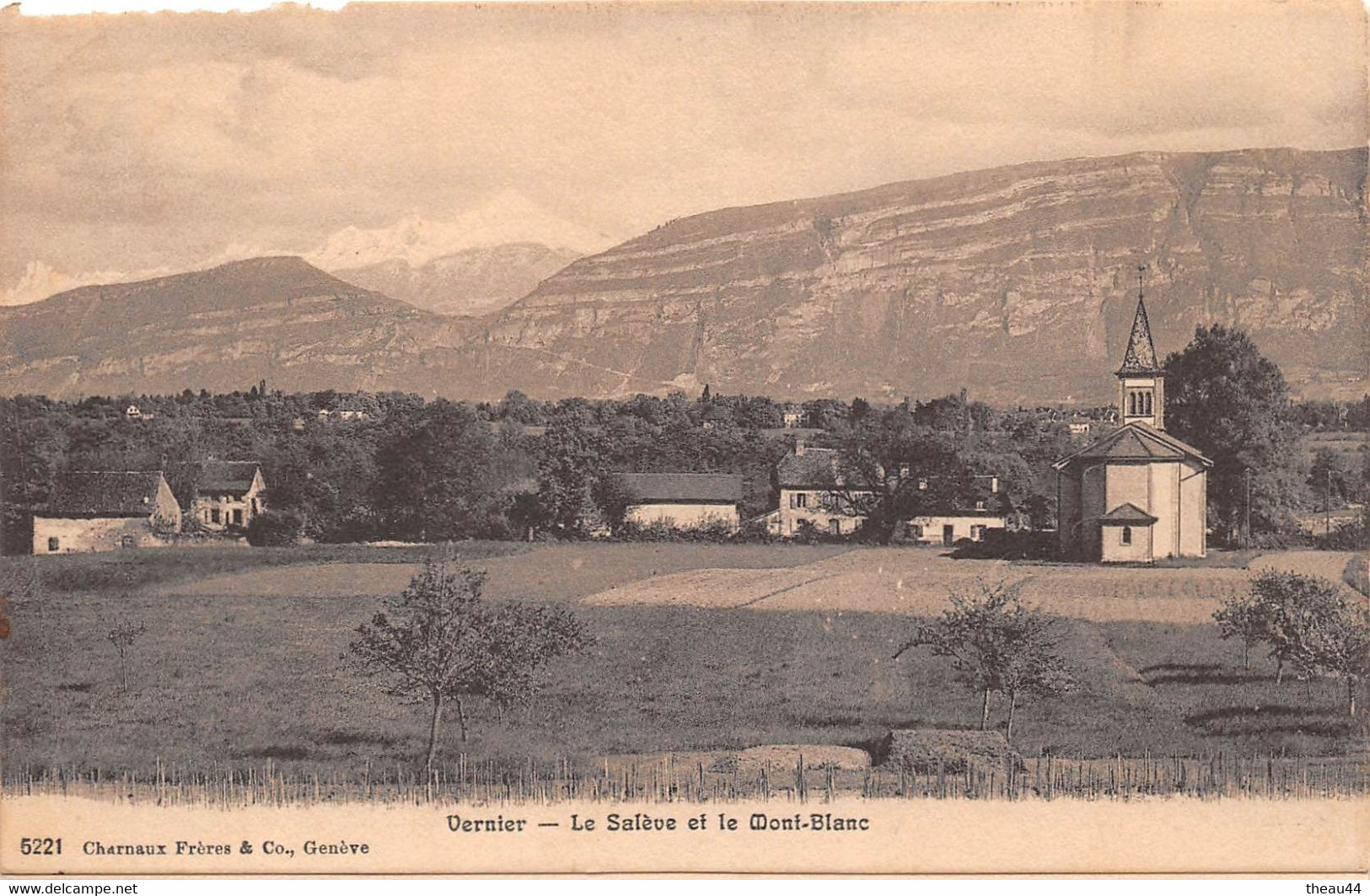 ¤¤  -  SUISSE   -   VERNIER   -   La Salève Et Le Mont-Blanc    -  Carte Décollée     -   ¤¤ - Vernier