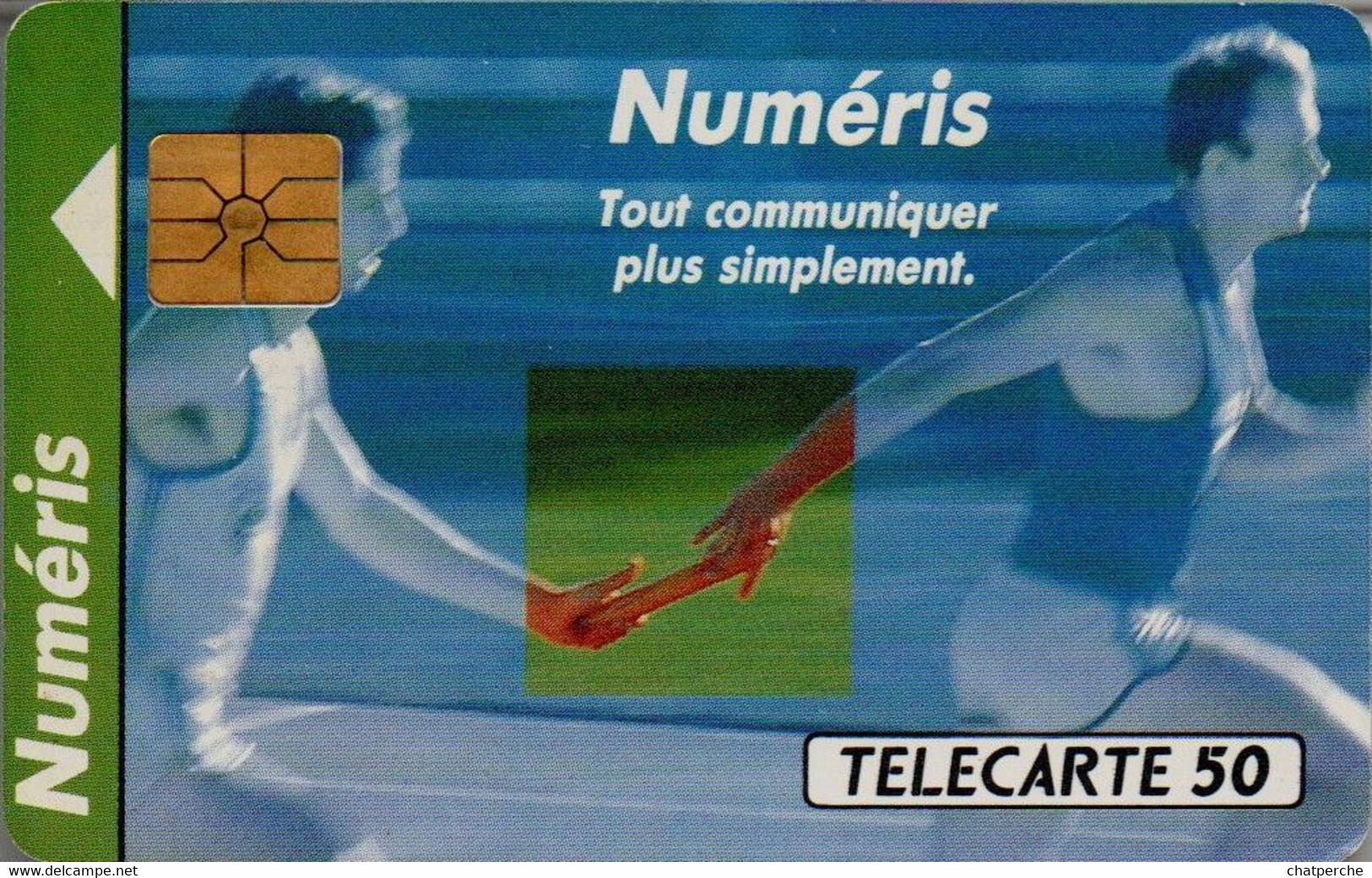 TÉLÉCARTE PHONECARD MONACO OFFICE DES TÉLÉPHONES NUMERIS COMMUNIQUER ATHLÉTISME COURSE RELAIS 50 UNITÉS UTILISÉE - Monaco