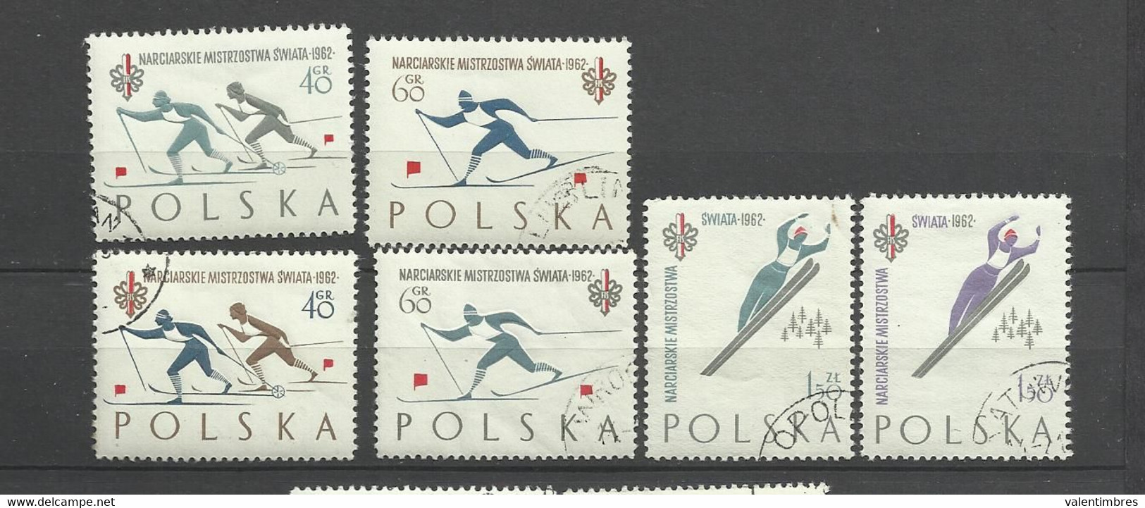 Pologne   YT  Oblitérés 1157/62 Sports Hiver Zakopane Ski Saut   Poland Polska Polen - Andere & Zonder Classificatie