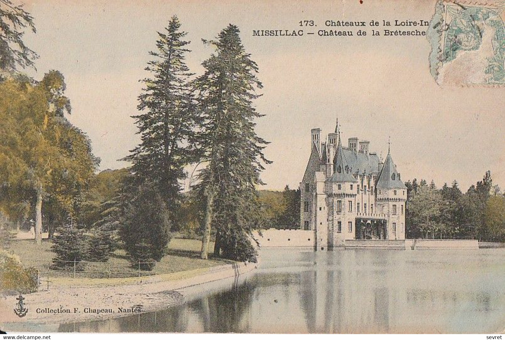 MISSILLAC. - Château De La Brétesche. L'Etang.Carte Colorée Rare - Missillac