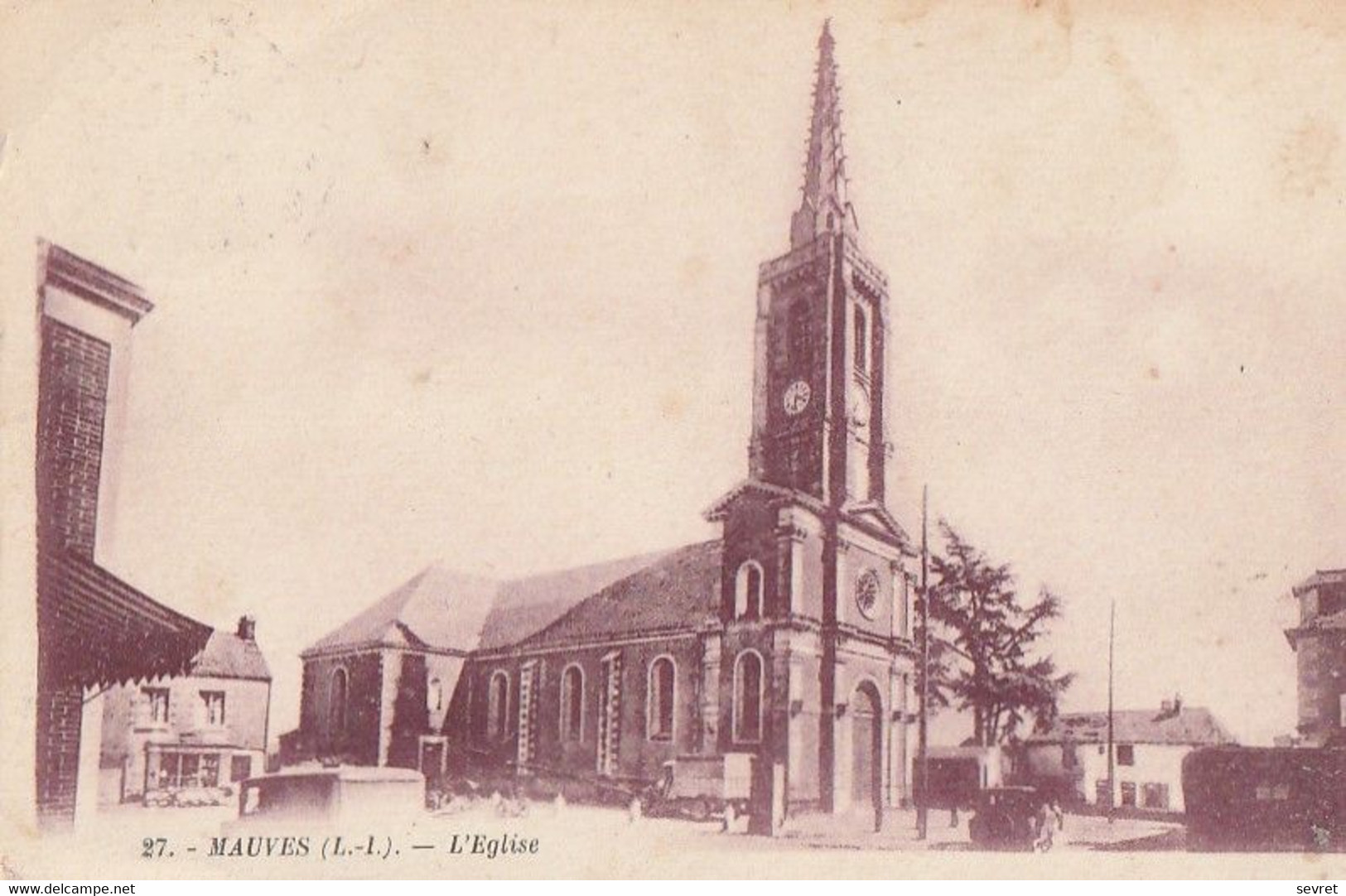 MAUVES. - L'Eglise. Cliché Pas Courant - Mauves-sur-Loire