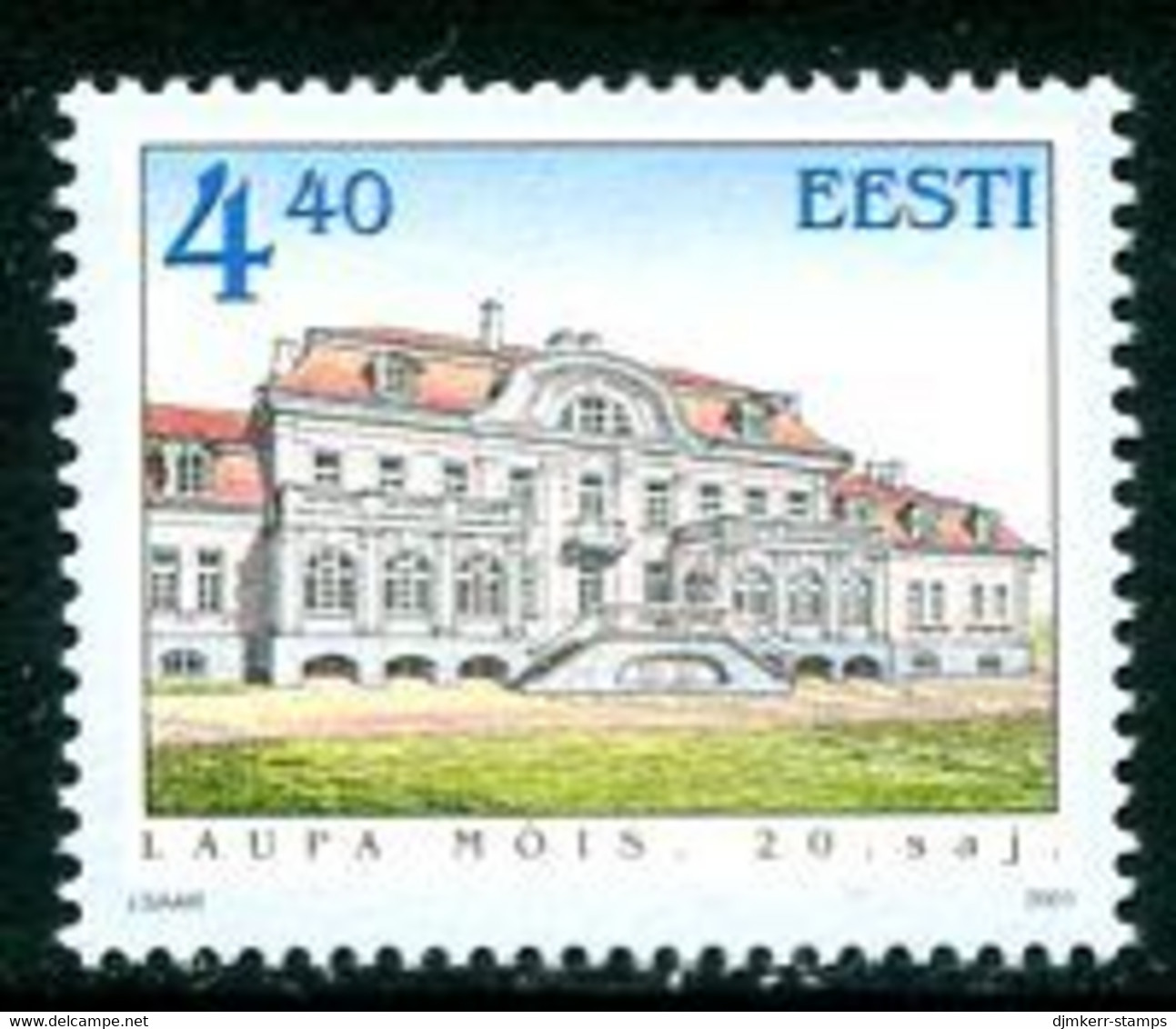 ESTONIA 2001 Laupa Manor House   MNH / **.  Michel 398 - Estonia