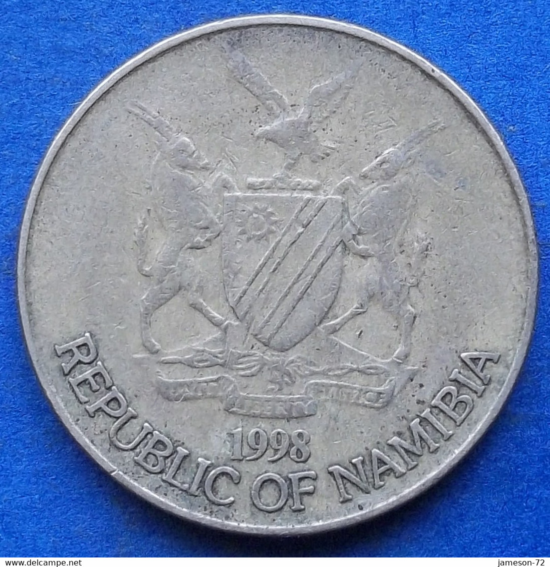 NAMIBIA - 1 Dollar 1998 "Bateleur Eagle" KM# 4 - Edelweiss Coins - Namibië