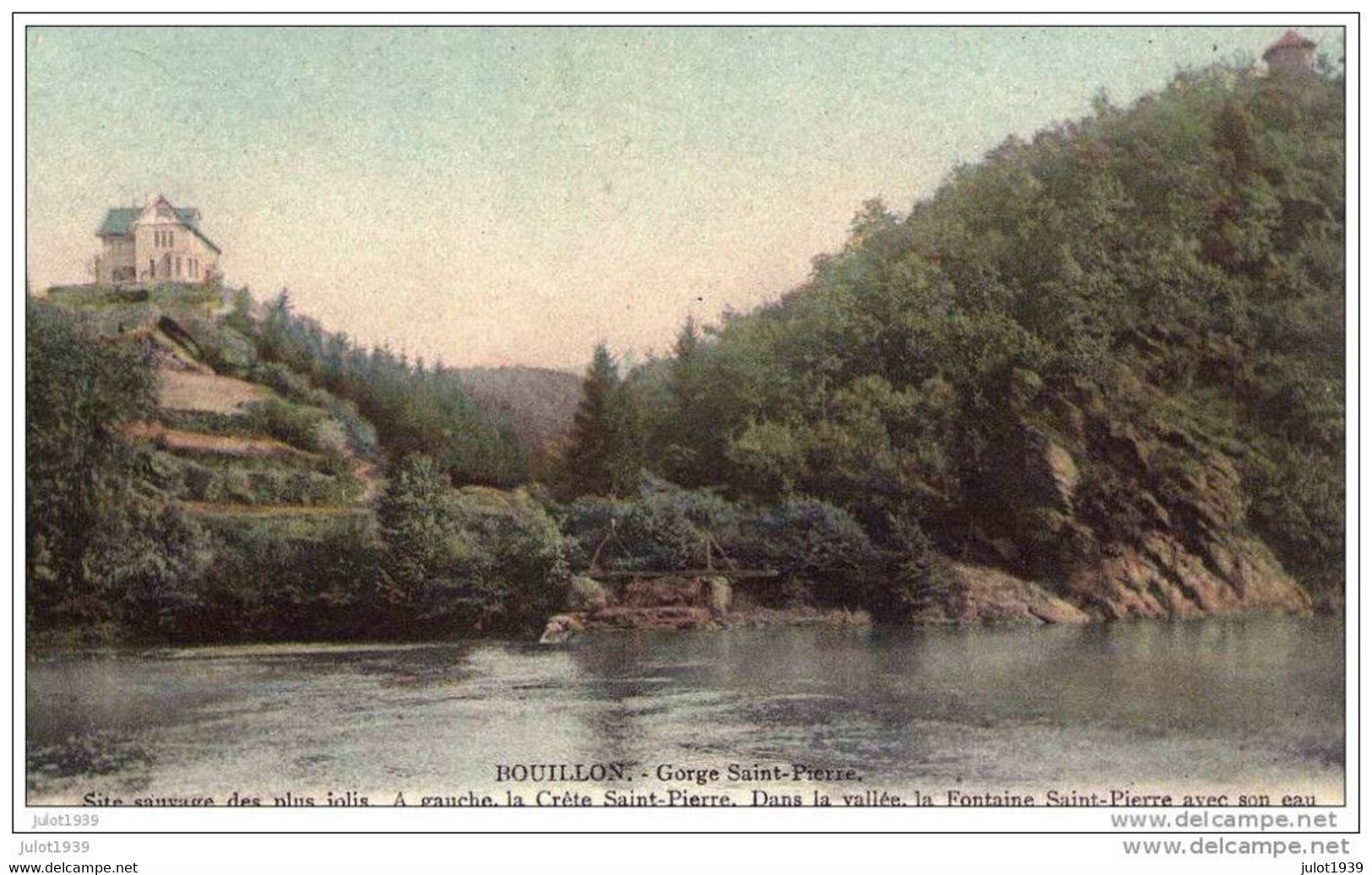 BOUILLON ..--  Gorge ST - PIERRE Avant Les Travaux Du VICINAL . - Bouillon