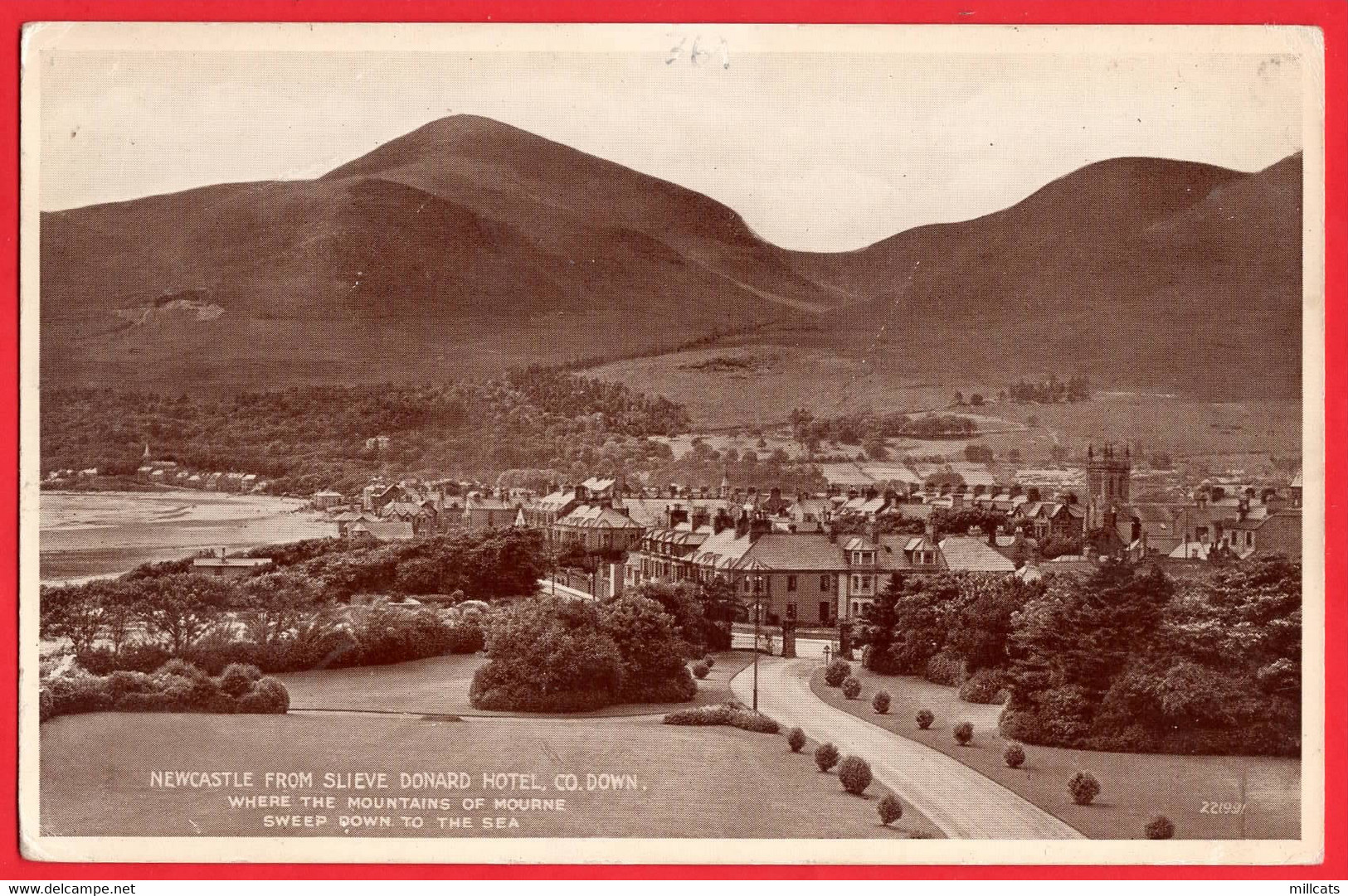 N IRELAND CO DOWN  NEWCASTLE   FROM SLIEVE DONARD HOTEL - Down