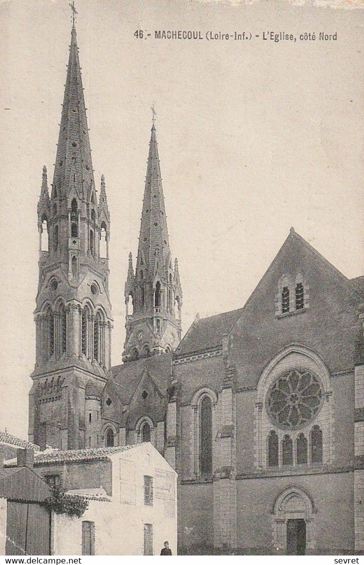 MACHECOUL. - L'Eglise, Côté Nord - Machecoul