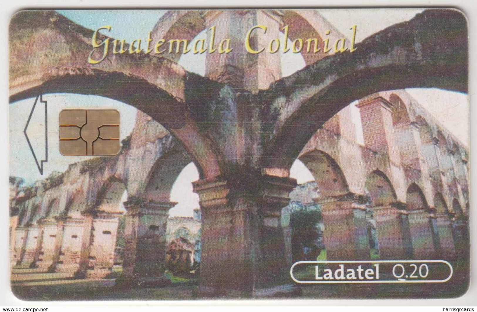 GUATEMALA - Colonial Guatemala-Templo Y Convento De Santa Clara - Tarjeta 4, Telgua-111, Used - Guatemala