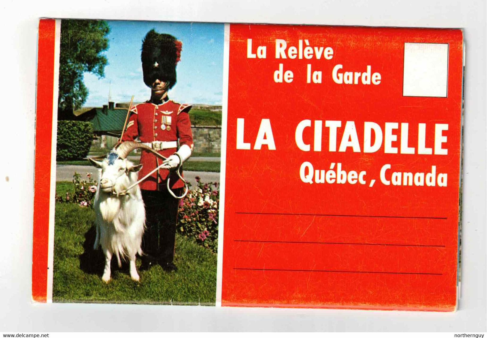 Quebec City, Quebec, Canada, La Citadelle, Old Souvenir-Folder Postcard - Québec - La Citadelle