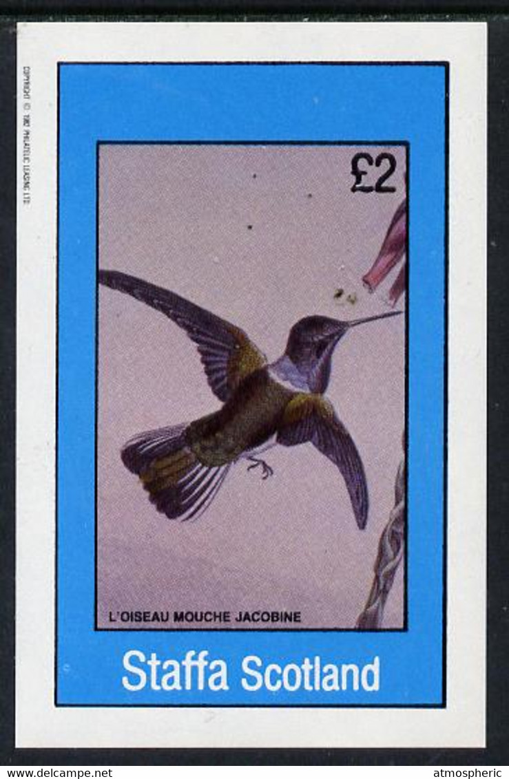 Staffa 1982 Humming Birds #08 Imperf Deluxe Sheet (£2 Value) U/M - Unclassified