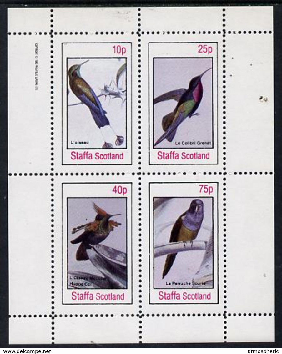 Staffa 1982 Birds #17 (Humming Birds & Parrot) Perf  Set Of 4 Values (10p To 75p) U/M - Zonder Classificatie