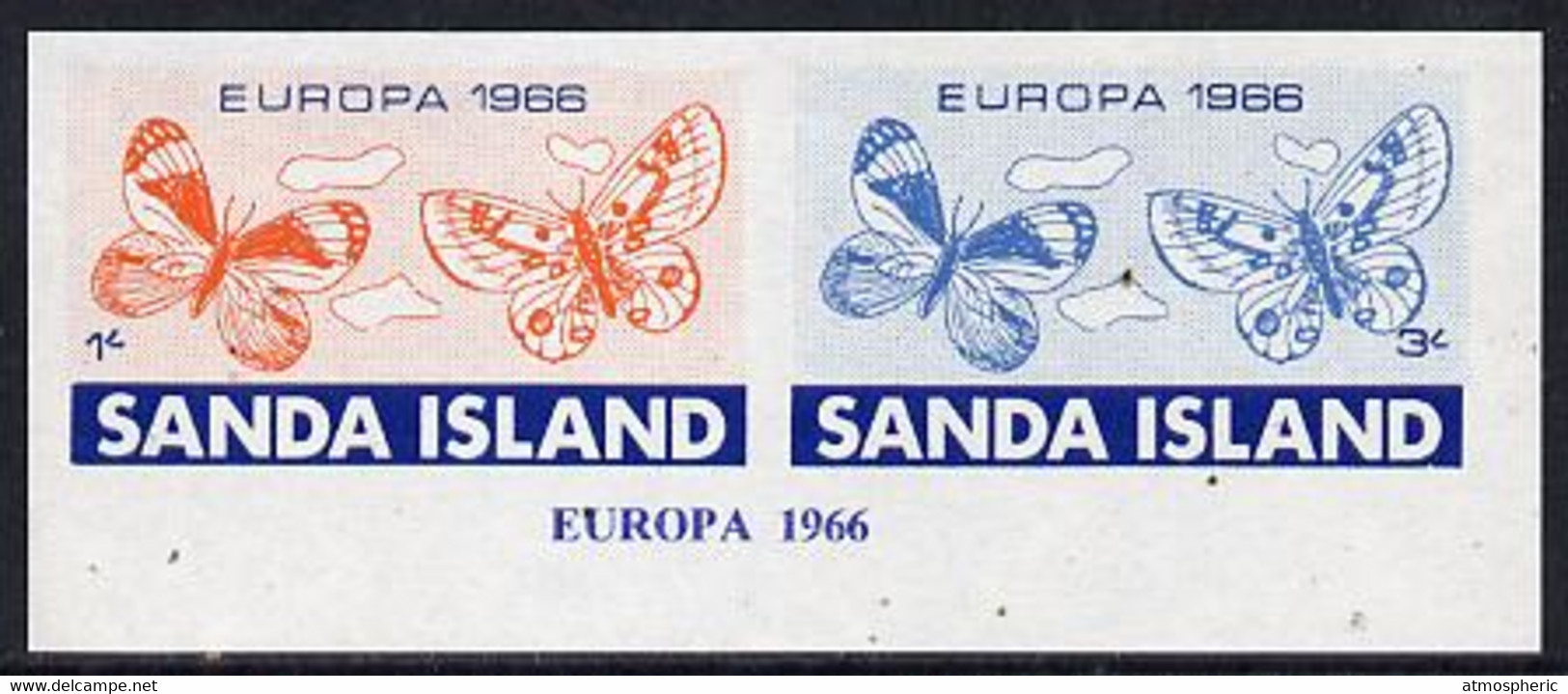 Sanda Island 1966 Europa Imperf M/sheet (Butterflies) U/M - Zonder Classificatie