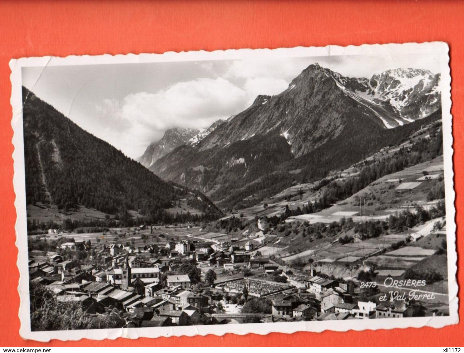 SIO-10  Orsières Et Val Ferret. Perrochet 2473, Circulé 1958 - Orsières