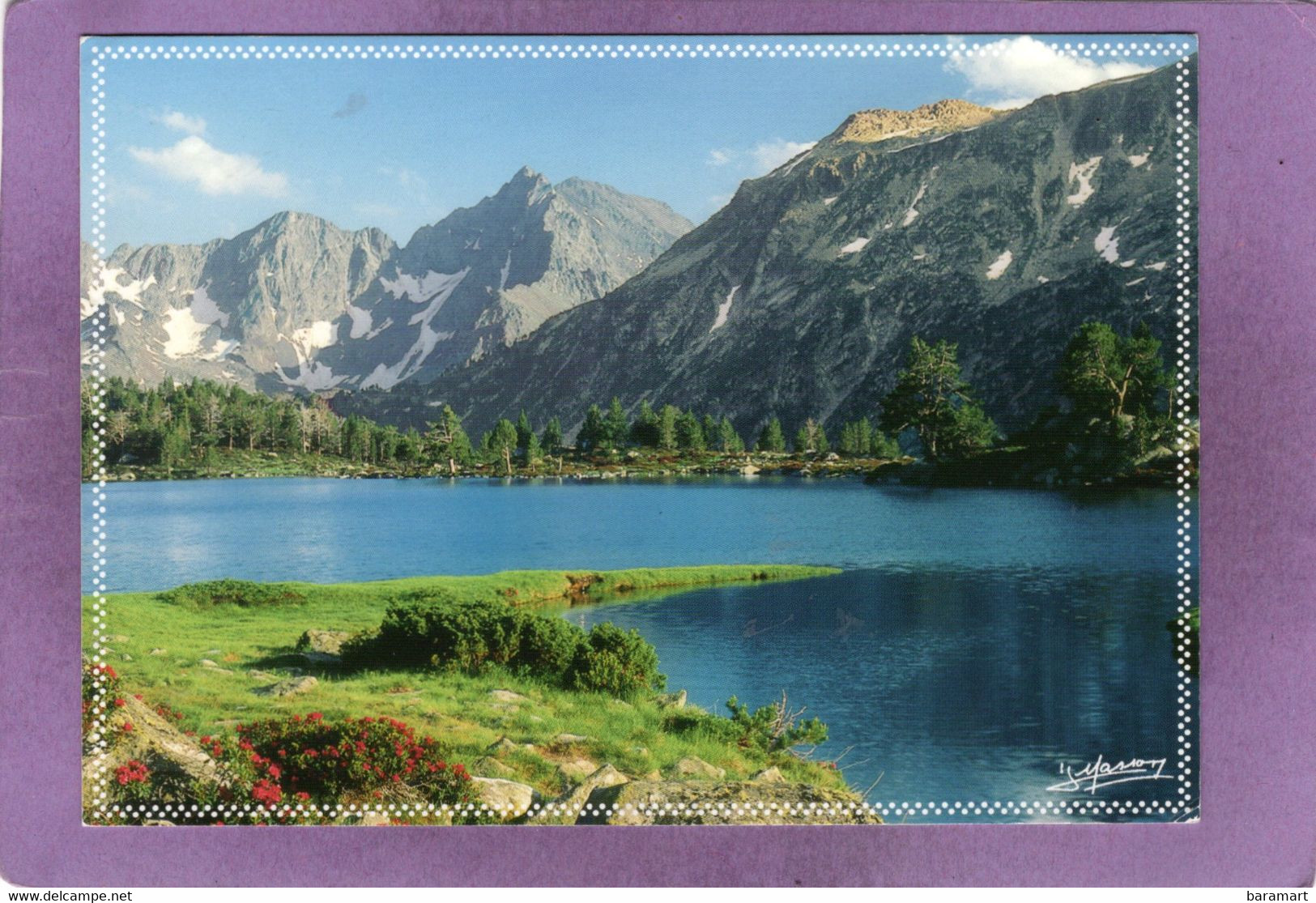 65 Vielle Aure Dans Le Massif Du Néouvielle Le Lac D'Aumar Et Le Pic Méchant  PHOTO-EDITIONS JEAN MASSON - Vielle Aure