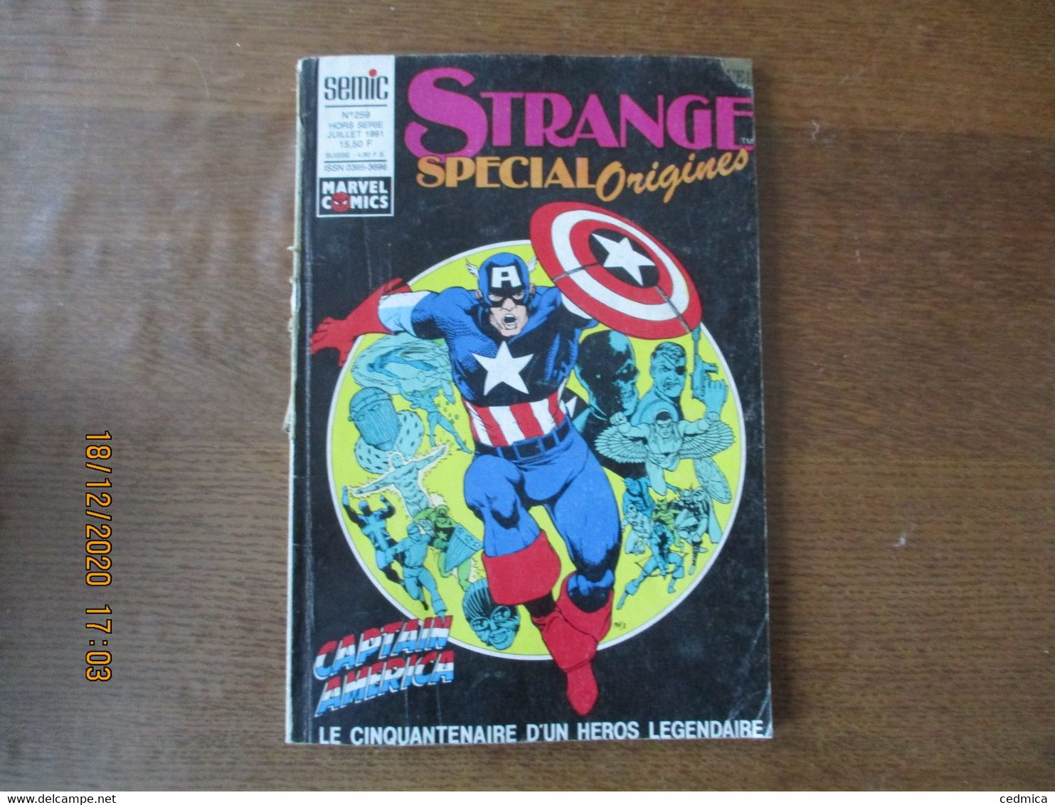 STRANGE SPECIAL ORIGINES N°259 HORD SERIE JUILLET 1991 - Strange