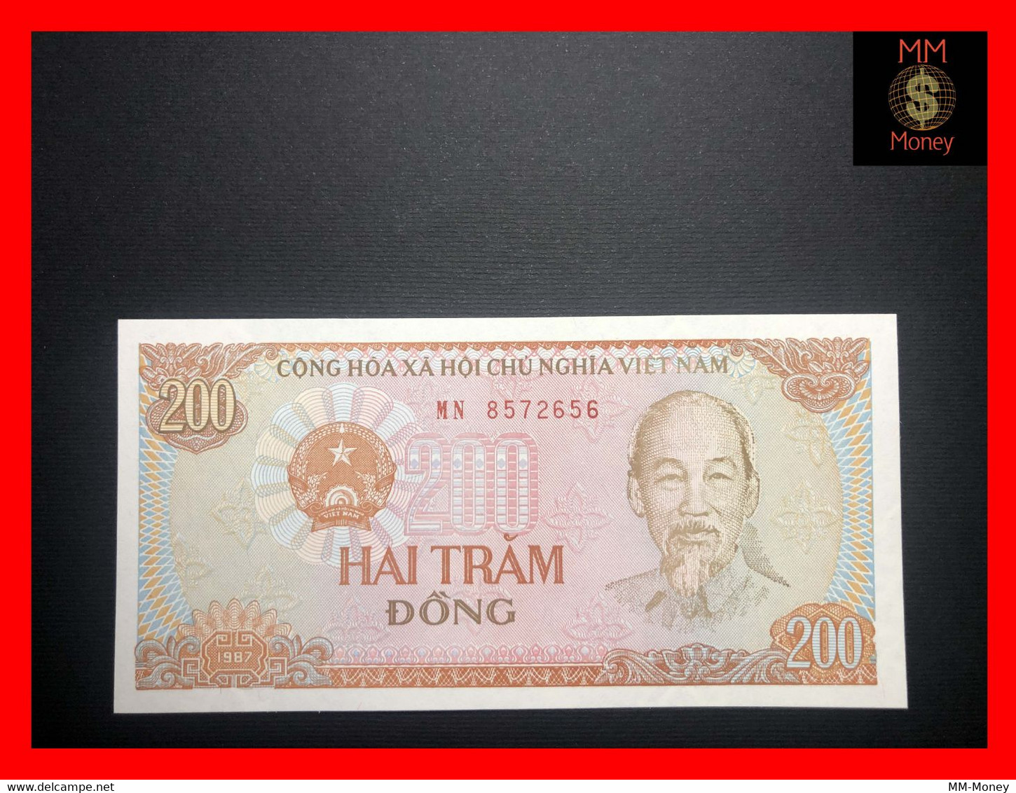 VIETNAM 200 Dong 1987  P. 100   UNC - Vietnam