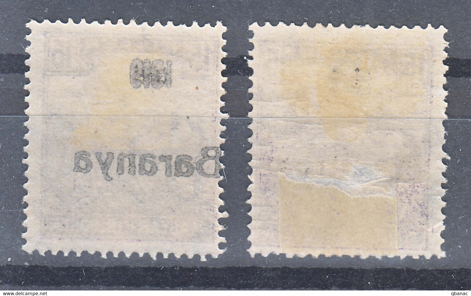 Hungary Baranya 1919 Mi#22 Normal And Offset Overprint, Mint Hinged - Baranya