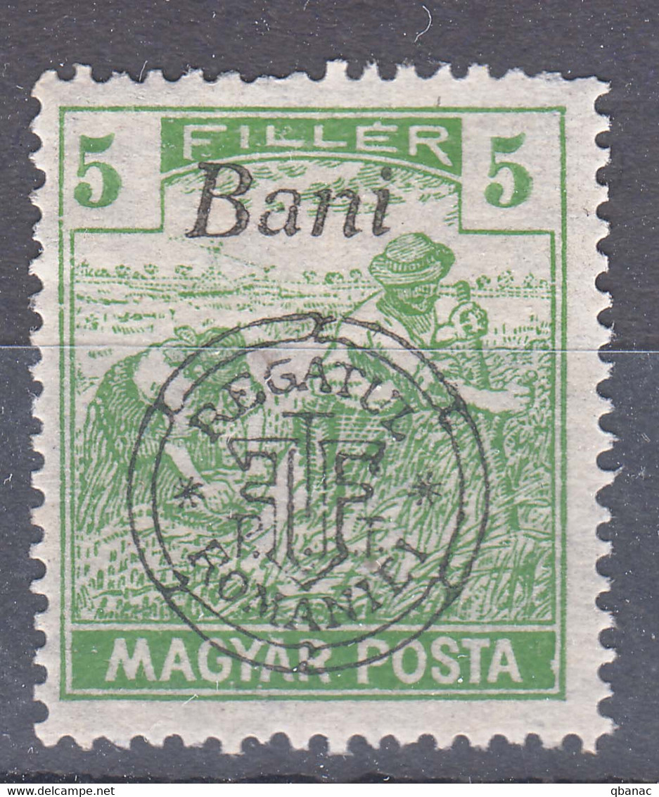 Romania Overprint On Hungary Stamps Occupation Transylvania 1919 MAGYAR POSTA Mi#65 Mint Hinged - Transylvania